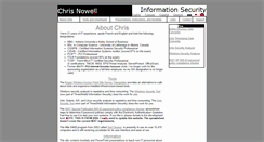 Desktop Screenshot of chrisnowell.com