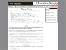 Tablet Screenshot of chrisnowell.com